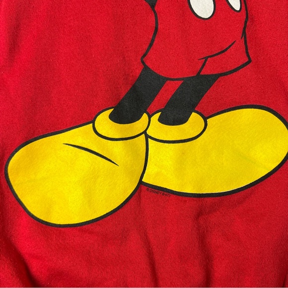 Vintage Mickey Mouse Disney Unlimited Sweatshirt Red Size XL Unisex - Picture 5 of 10